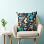 Coussin Space Theme Doodle Planètes et étoiles | Cosmique (Chaise)