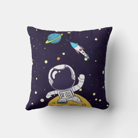Coussin Spaceman Explorant L'Espace (Verso)