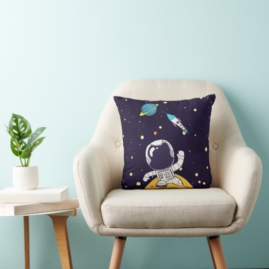 Coussin Spaceman Explorant L'Espace (Chaise)