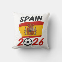 Spain 2026 Soccer Fan Design with Flag Colors