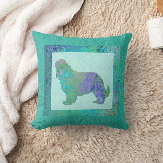 Coussin Spaniel Bleu (Couverture)