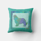 Coussin Spaniel Bleu (Verso)