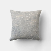 Coussin Sparkle Coeur d'argent 25e anniversaire Mariage (Verso)