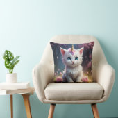Coussin "Sparkle Paws : Le chat licorne enchanteur" (Chaise)