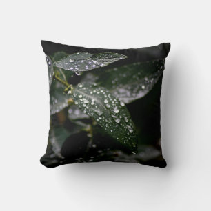 Coussin Sparkling Raindrop Leaf