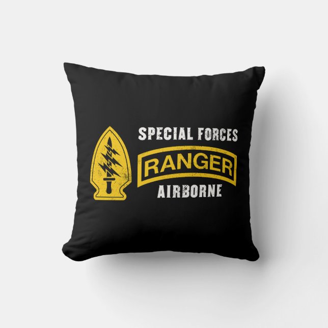 Coussin Special Forces, Ranger, Airborne: Elite Warriors (Recto)