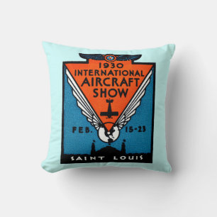 Coussin Spectacle aérien de Saint-Louis 1930