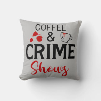 Coussin Spectacles De Café Et De Criminalité