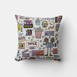 Coussin Spectacles TV, Séries et Films Drôle Doodle vint