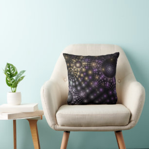 Coussin Sphère fractale Art Mandala Universe Jeu d'oreille