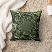 Coussin Sphères miniatures de forêt verte blanche (Couverture)