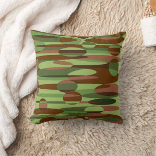 Coussin Sphères vertes et marron