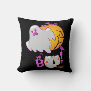 Coussin Spider Cadeau Boo Ghost Bats Spider Déplaisant Hal
