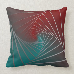 Coussin Spinale bordeaux turquoise
