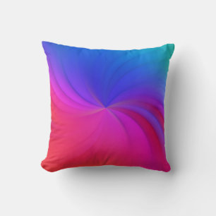 Coussin Spirale arc-en-ciel