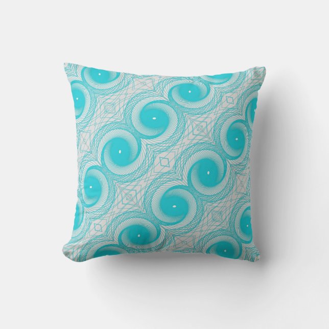 Coussin spirale bleue (Recto)
