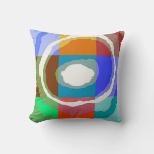 Coussin spirale colorée Abstraite