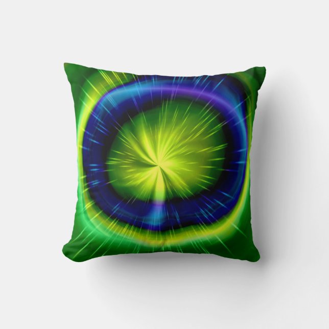 Coussin spirale colorée Abstraite 8 (Recto)