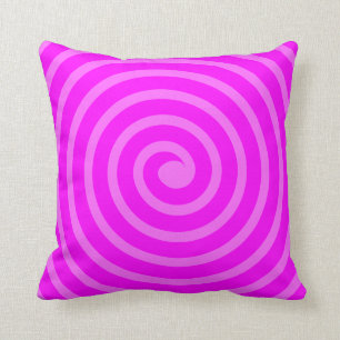 Coussin Spirale - nuances de magenta