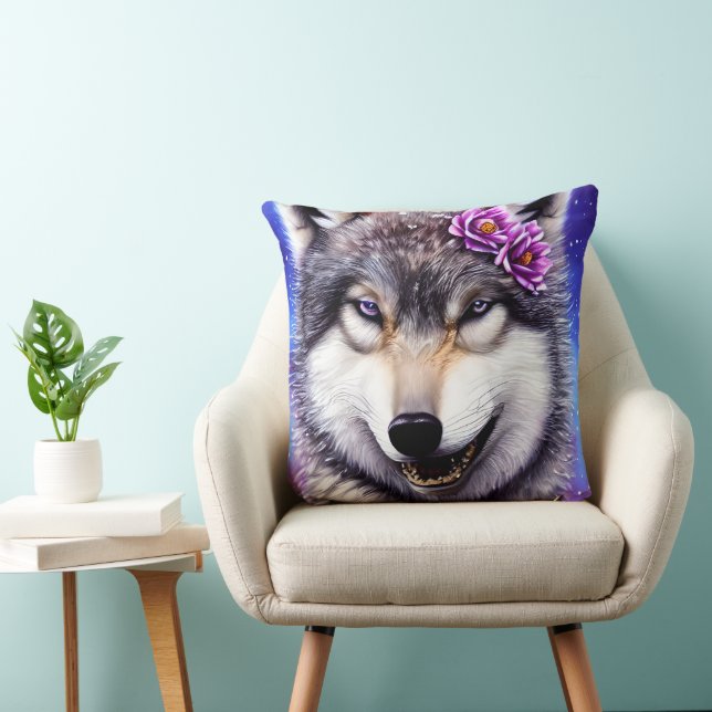 Coussin Splendeur du loup (Chaise)