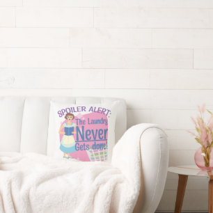 Coussin Spoiler n'a jamais lu Lecteur Retro Gal