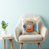Coussin Spookley le Citrouille Carré | C'est la saison de (Chaise)