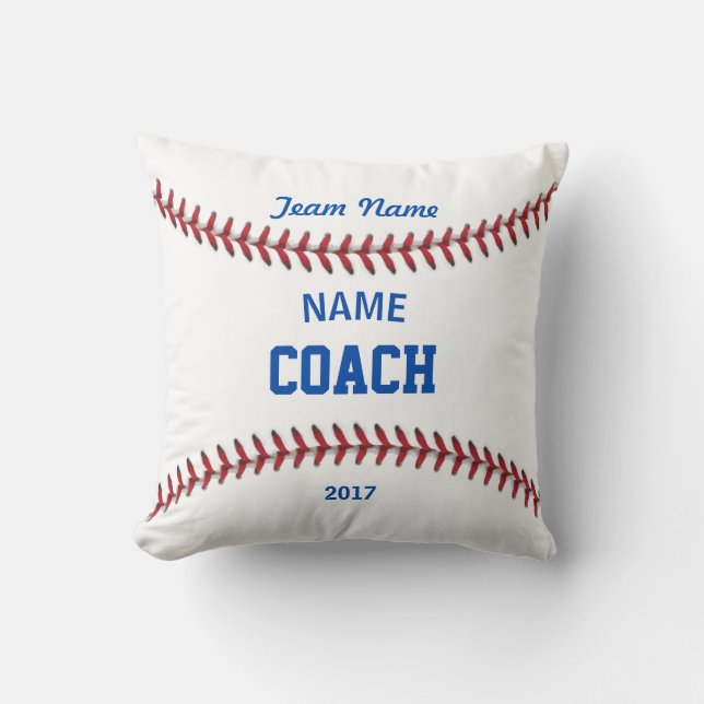 Coussin Sport de base-ball d'entraîneur (Recto)