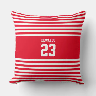 Coussin Sports triés personnalisés numérotés avec le nom