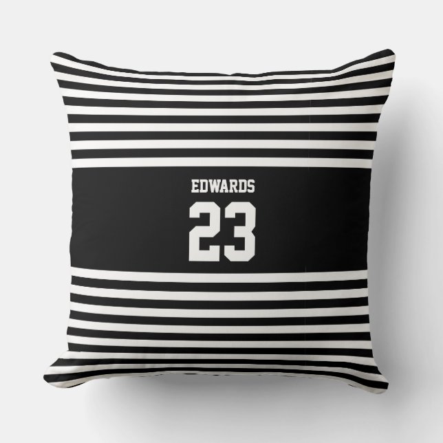 Coussin Sports triés personnalisés numérotés avec le nom (Recto)