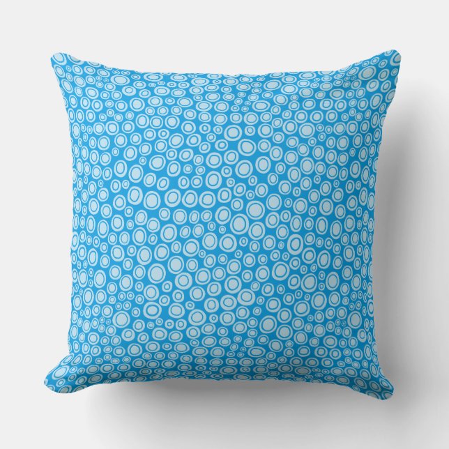 Coussin Spots 071215 - Semi-transparent sur Blue 009dea (Recto)
