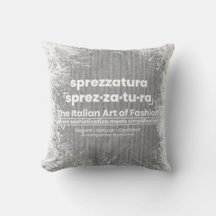 Coussin SPREZZATURA : L'ART ITALIEN DE LA MODE-Denim Noir
