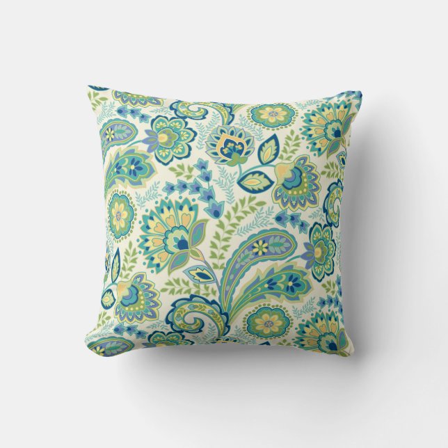 Coussin Spring Garden Paisley (Recto)