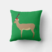 Coussin Springbok de Noël (Verso)