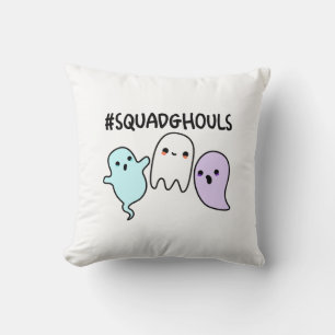 Coussin Squad Ghouls Drôle Jeu d'Halloween