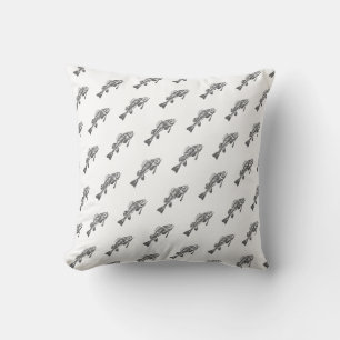Coussin Squelette de poisson