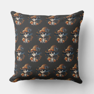 Coussin squelette jour halloween