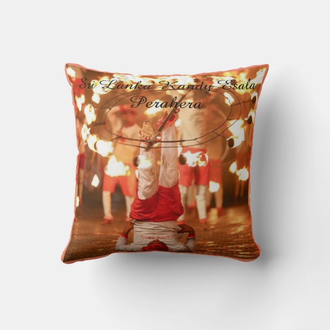 Coussin Sri Lanka Kandy Esala Perahera 2020 Jeu d'oreiller (Verso)