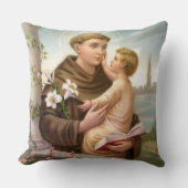 Coussin St Anthony de bébé Jésus de Padoue (Recto)