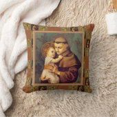 Coussin St Anthony de Padoue avec le bébé Jésus (Couverture)