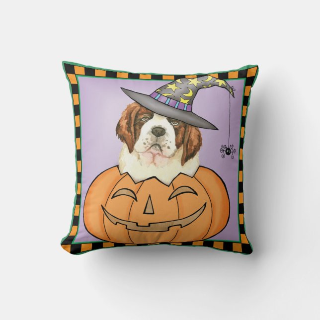 Coussin St. Bernard Halloween (Recto)