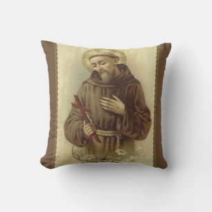 Coussin St Francis du saint patron d'Assisi des animaux