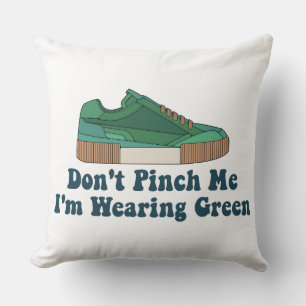 Coussin St Patrick’s Ne me pincez pas je porte du vert
