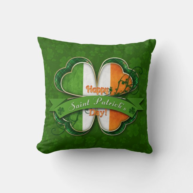 Coussin St. Patrick's Day - Bonne St. Patrick's Day (Recto)