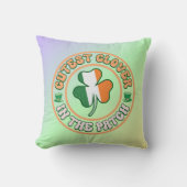 Coussin St. Patrick's Day Charm Cutest Clover dans le Patc (Recto)