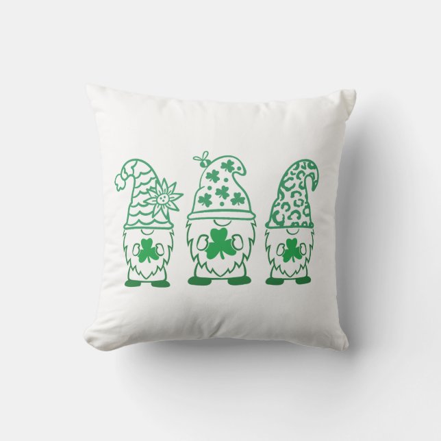 Coussin St. Patrick's Day Gnomes-67845 (Recto)