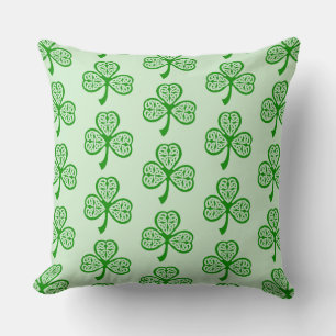 Coussin St. Patrick's Day Shamrocks celtes lancers oreille