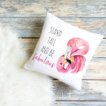 Coussin Stand Exotique Moderne Haut Et Être Fabuleux Flama<br><div class="desc">Stand Exotique Moderne Haut Et Être Fabuleux Flamant rose</div>