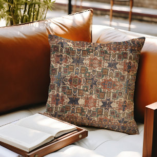 Coussin Star détendue Kazak Orange Blue