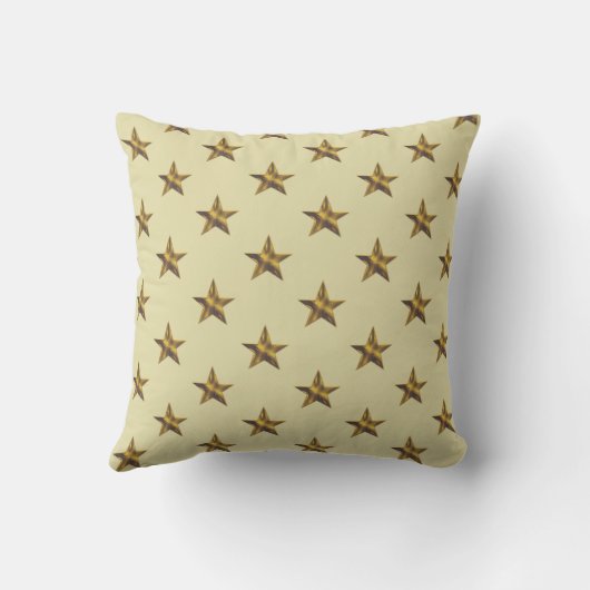 Coussin Star Monogram Gold Initiale Élégante Décor Maison (Verso)