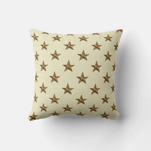 Coussin Star Monogram Rustic Western Mariage Keepsaké (Verso)